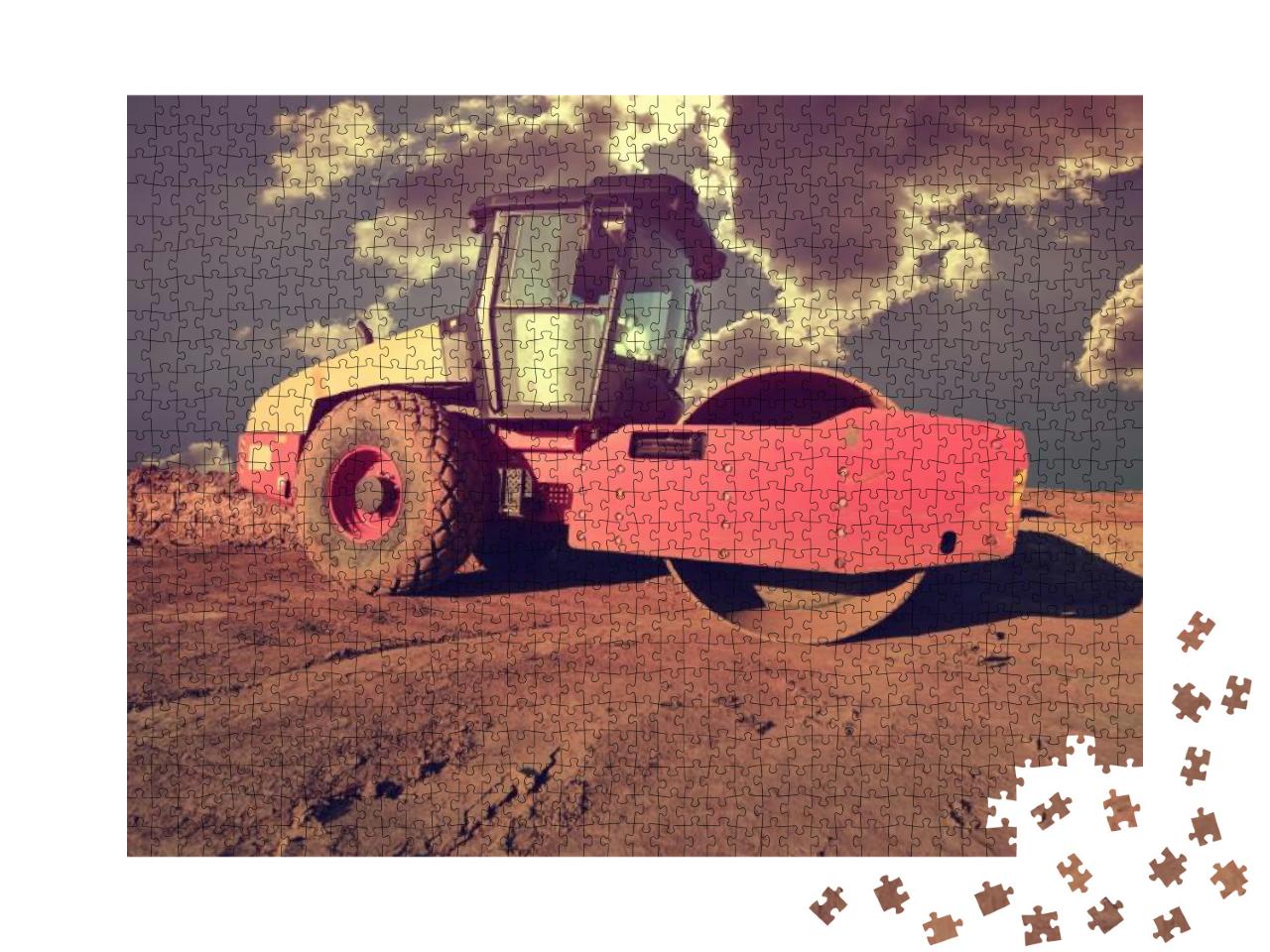 Soil Compactor for Road Works... Jigsaw Puzzle with 1000 pieces