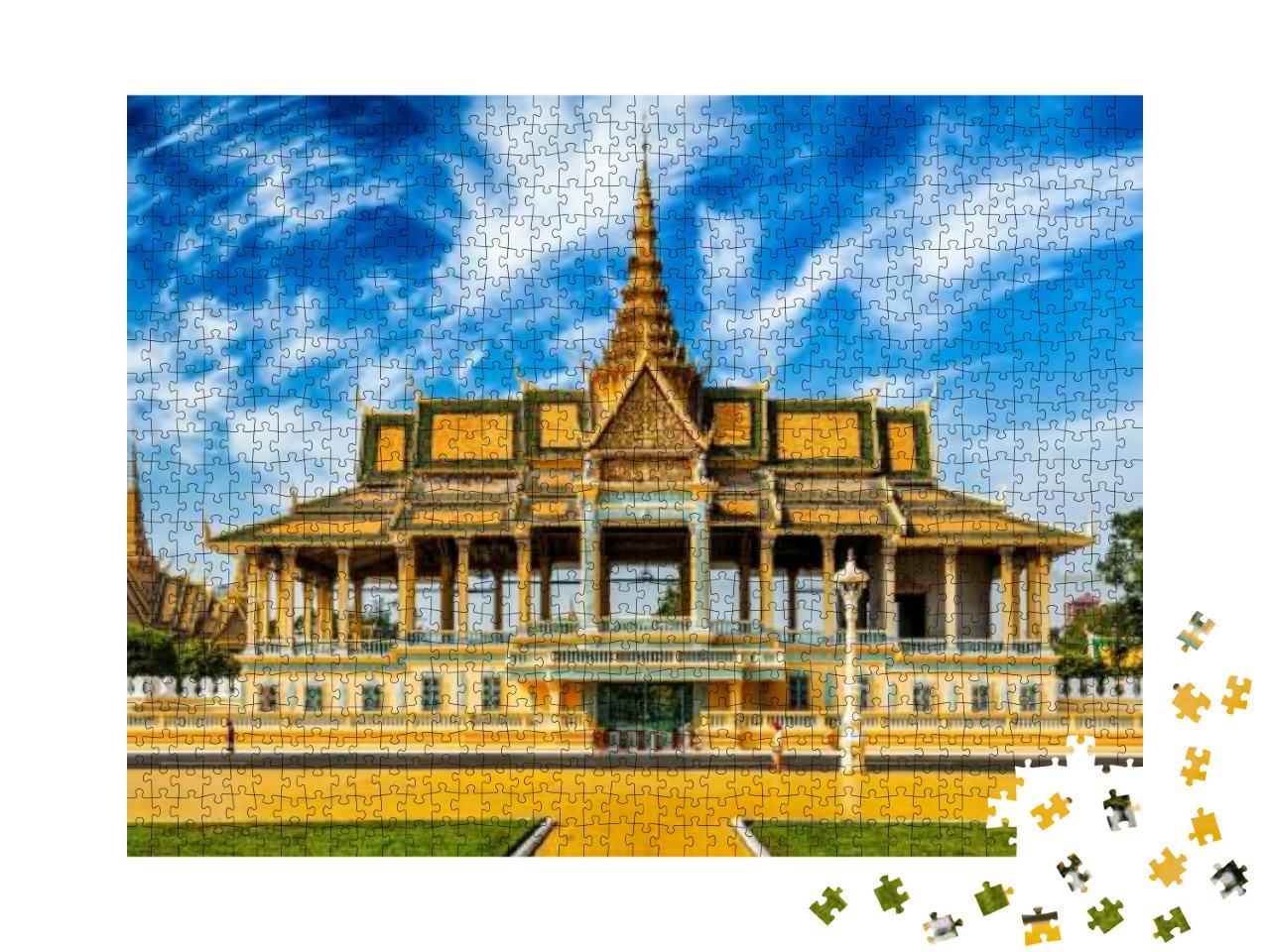Phnom Penh Tourist Attraction & Famous Landmark - Panoram... Jigsaw Puzzle with 1000 pieces