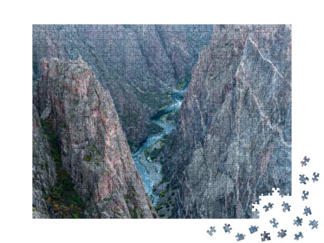 Usa, Colorado. Black Canyon of the Gunnison National Park... Jigsaw Puzzle with 1000 pieces