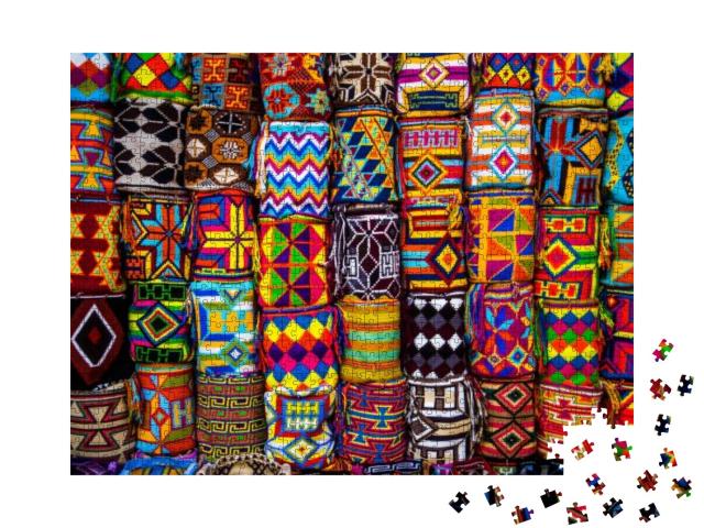 Colorful Colombian Mochilas... Jigsaw Puzzle with 1000 pieces