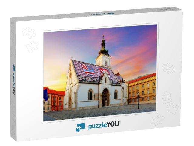 Zagreb Church - St Mark... Jigsaw Puzzle