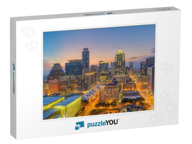 Austin, Texas, USA Downtown Cityscape At Dusk... Jigsaw Puzzle