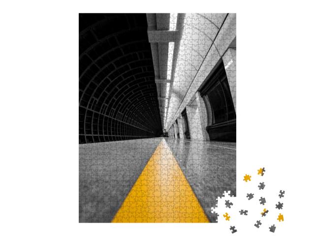 Subway Metro Station in Moscow. Urban Colors... Jigsaw Puzzle with 1000 pieces
