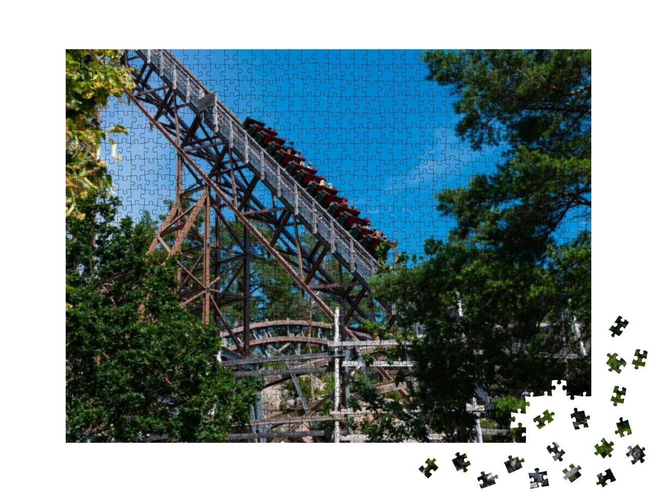 Roller Coaster in Kolmarden in Sweden Juli 2021... Jigsaw Puzzle with 1000 pieces