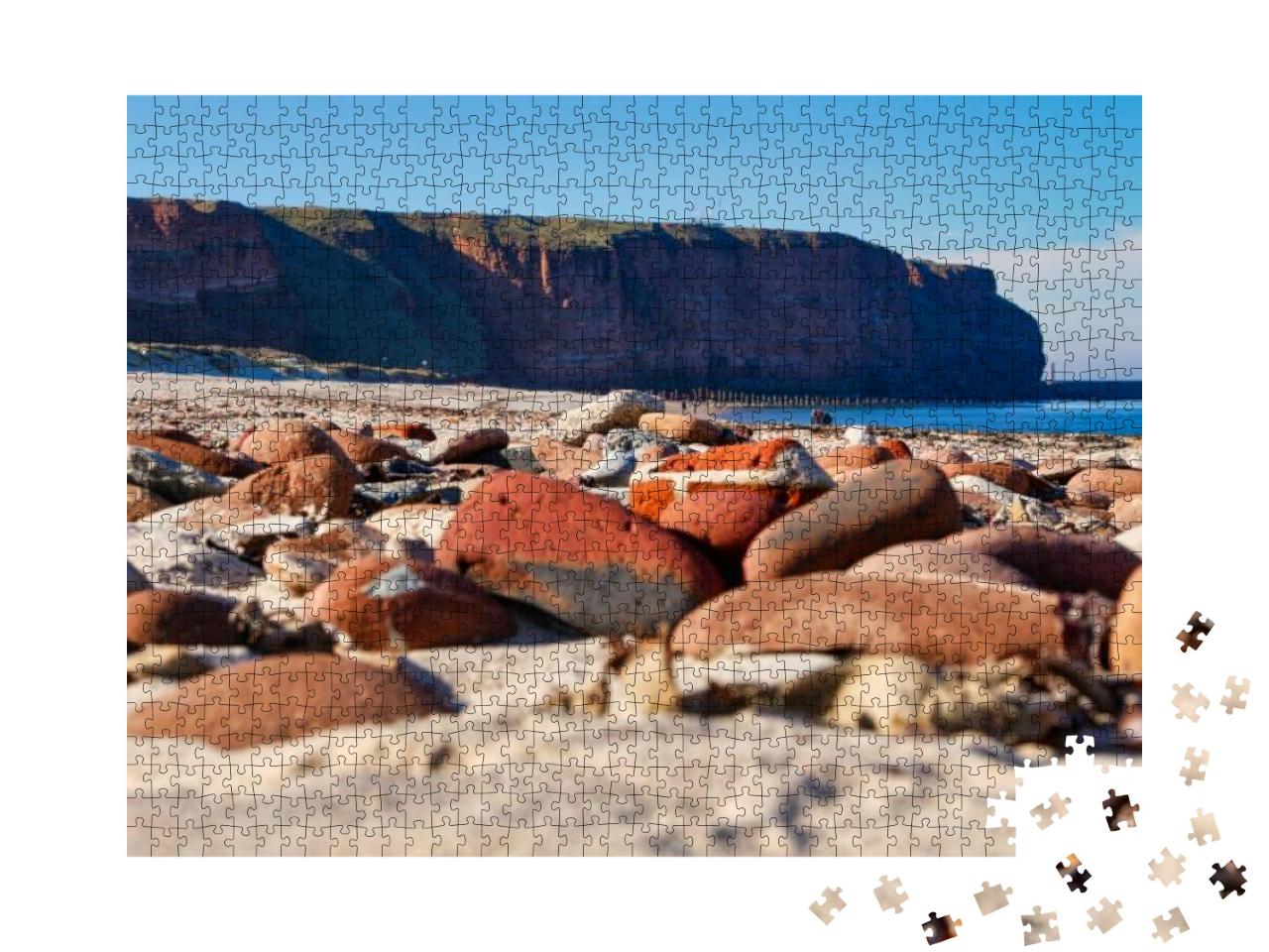 Cliff on Helgoland Island, Germany... Jigsaw Puzzle with 1000 pieces