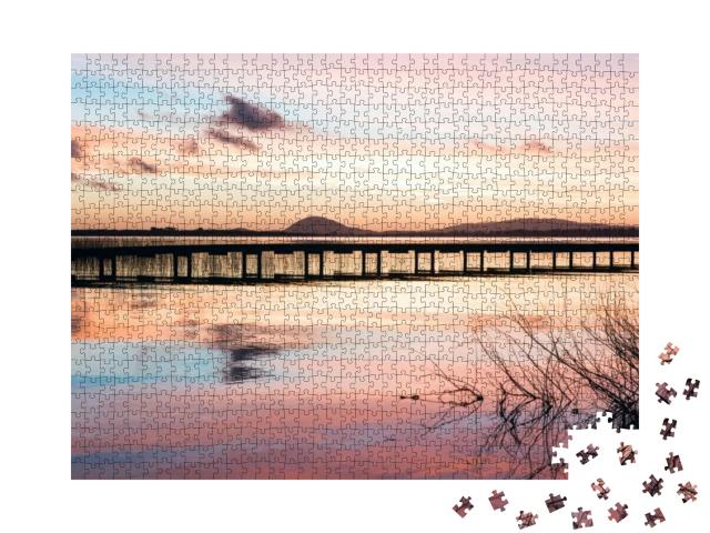 Idyllic Willow Lake Lagoon of the Willow, Spanish - Lagun... Jigsaw Puzzle with 1000 pieces