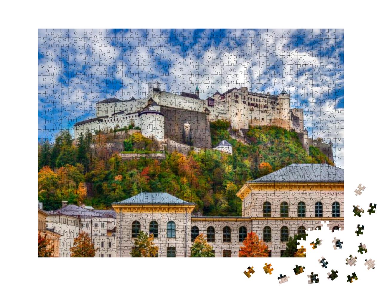 Scenic View of the Hohensalzburg Fortress, Salzburg, Aust... Jigsaw Puzzle with 1000 pieces