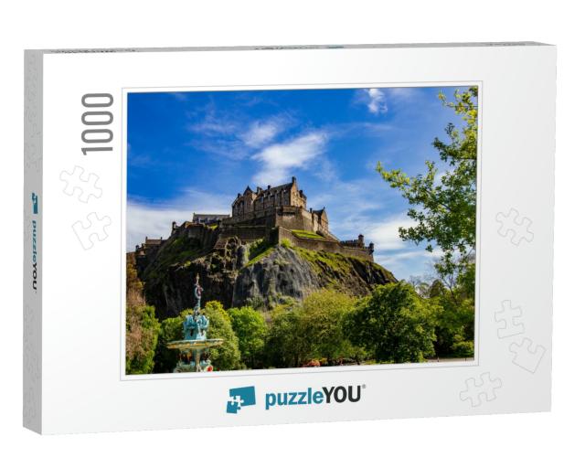 Edinburgh Castle on a Sunny Summer Day... Jigsaw Puzzle with 1000 pieces