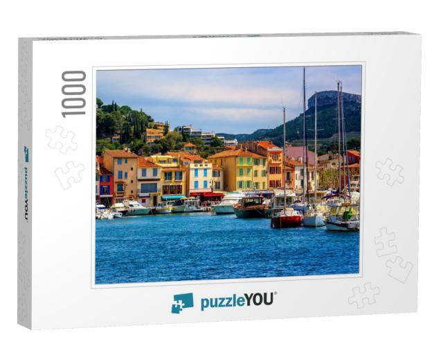 Colorful Houses in the Popular Resort Town Cassis by Mars... Jigsaw Puzzle with 1000 pieces