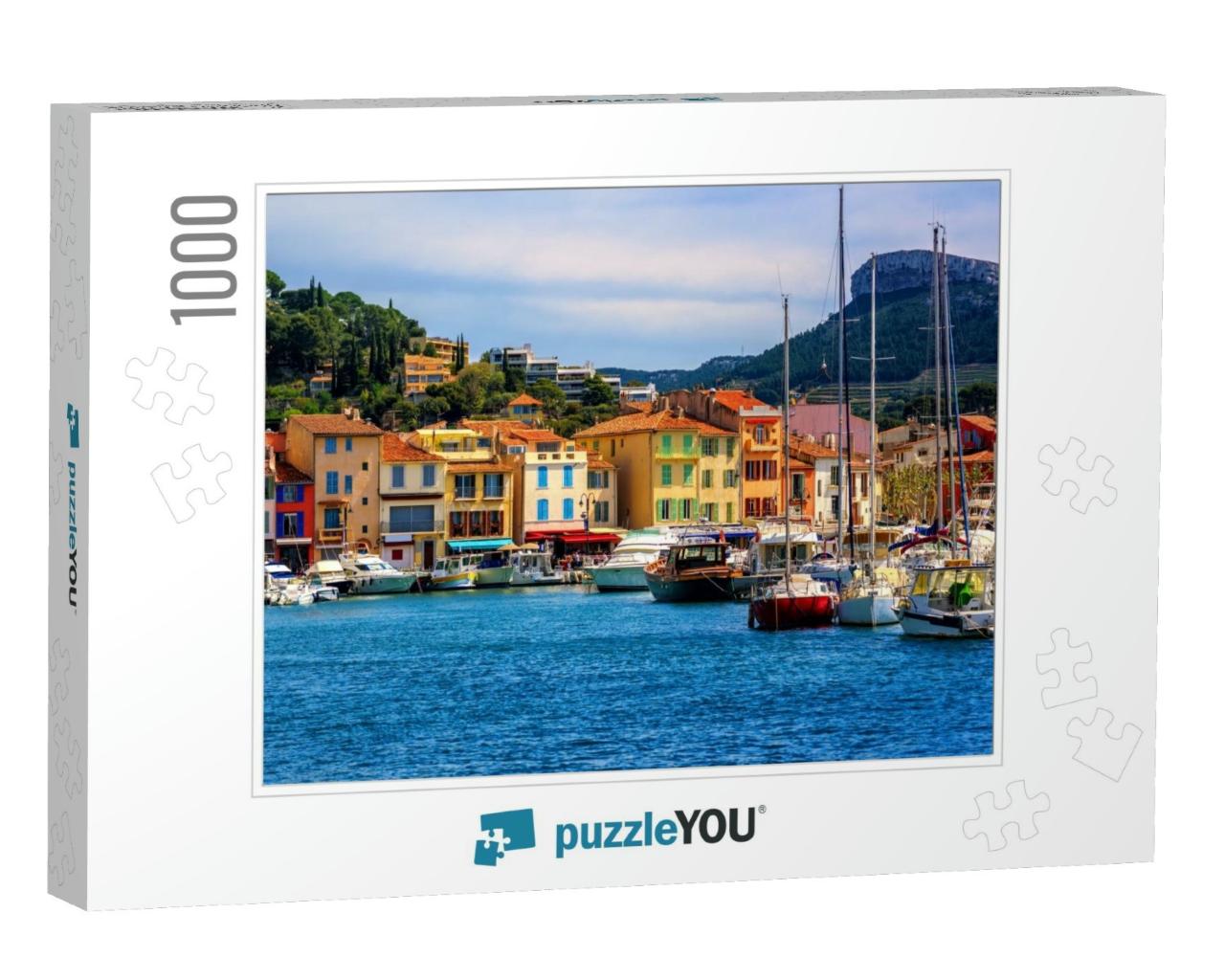 Colorful Houses in the Popular Resort Town Cassis by Mars... Jigsaw Puzzle with 1000 pieces