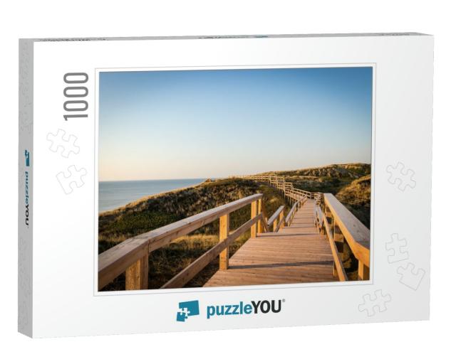 Beach Stairs Hiking Trail on the Island of Sylt with a Vi... Jigsaw Puzzle with 1000 pieces