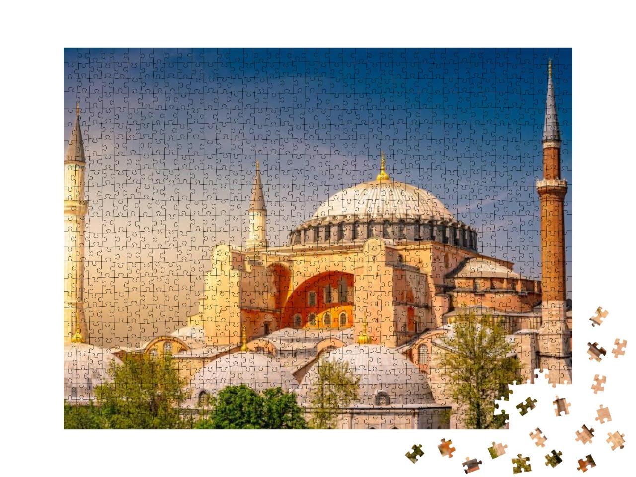 A Typical Shot of the Hagia Sophia Aya Sofya with a Prist... Jigsaw Puzzle with 1000 pieces