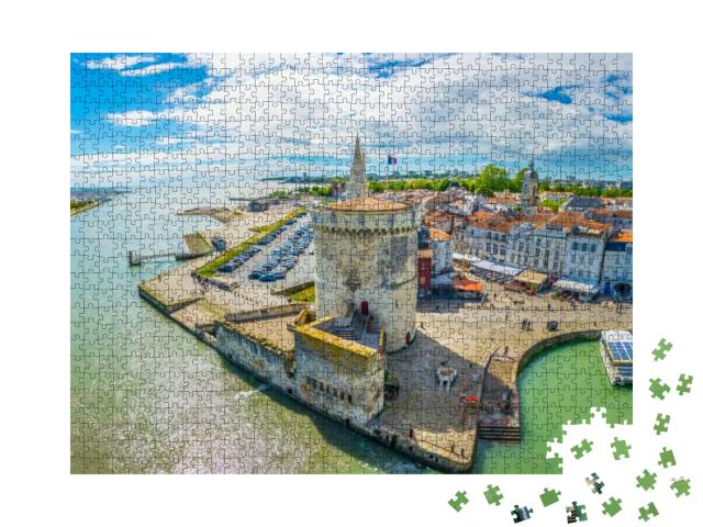 Seaside of La Rochelle Dominated by Tour De La Lanterne &... Jigsaw Puzzle with 1000 pieces