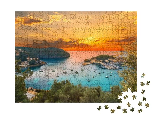 View of the Famous Soller Port Marina & Dockland Illumina... Jigsaw Puzzle with 1000 pieces
