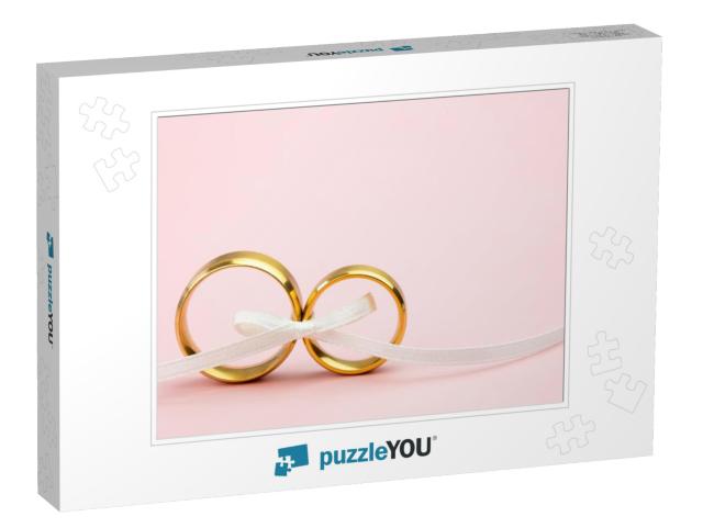 Elegant Wedding or Engagement Background - Pair Of... Jigsaw Puzzle