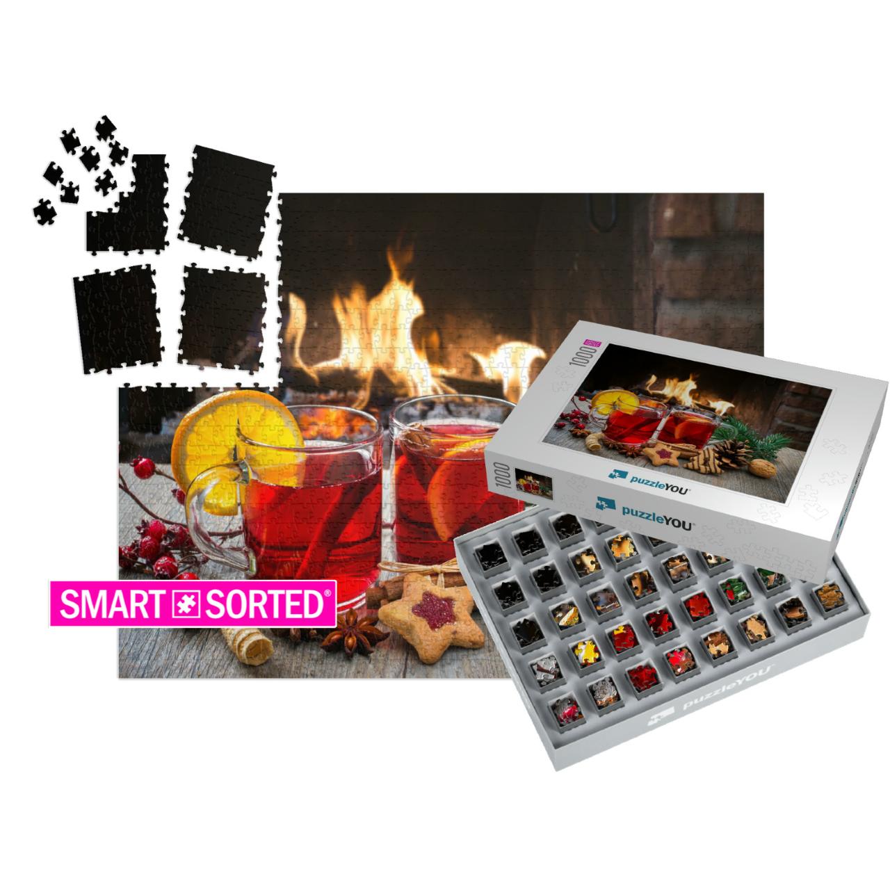 Delicious Mulled Wine with Christmas Decoration At Romant... | SMART SORTED® | Jigsaw Puzzle with 1000 pieces