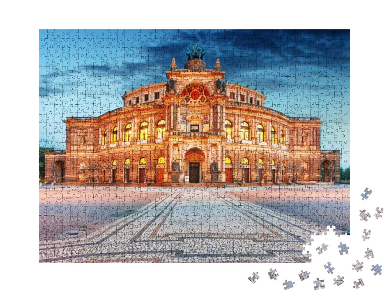 Semperoper in Dresden, Germany... Jigsaw Puzzle with 1000 pieces