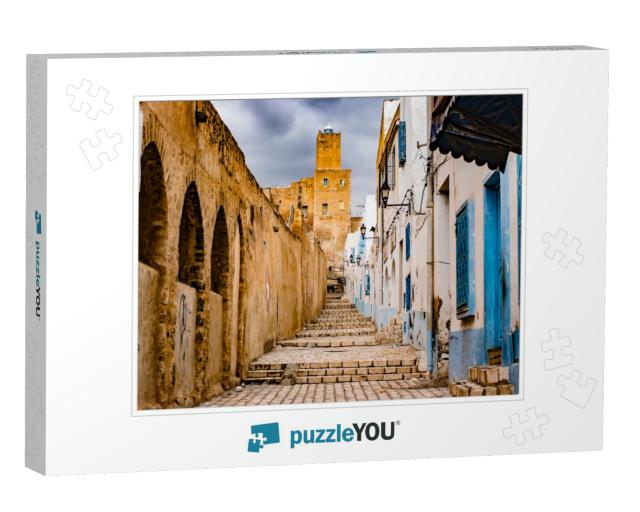 A Street in Medina in Sousse, Tunisia. Magical Space of M... Jigsaw Puzzle