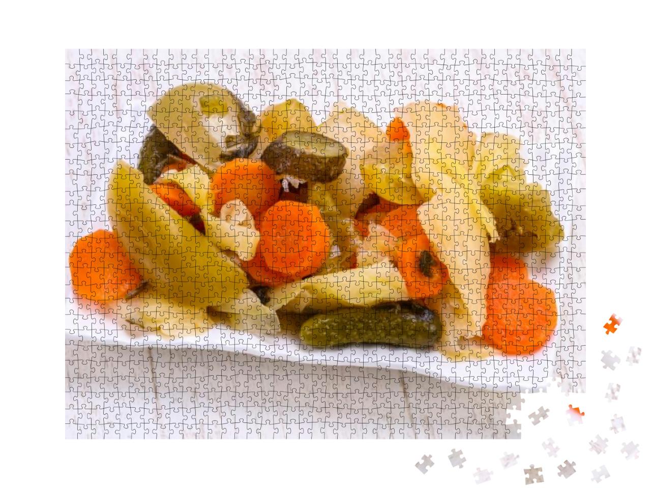 Pickled Vegetables Mix in the Bowl... Jigsaw Puzzle with 1000 pieces