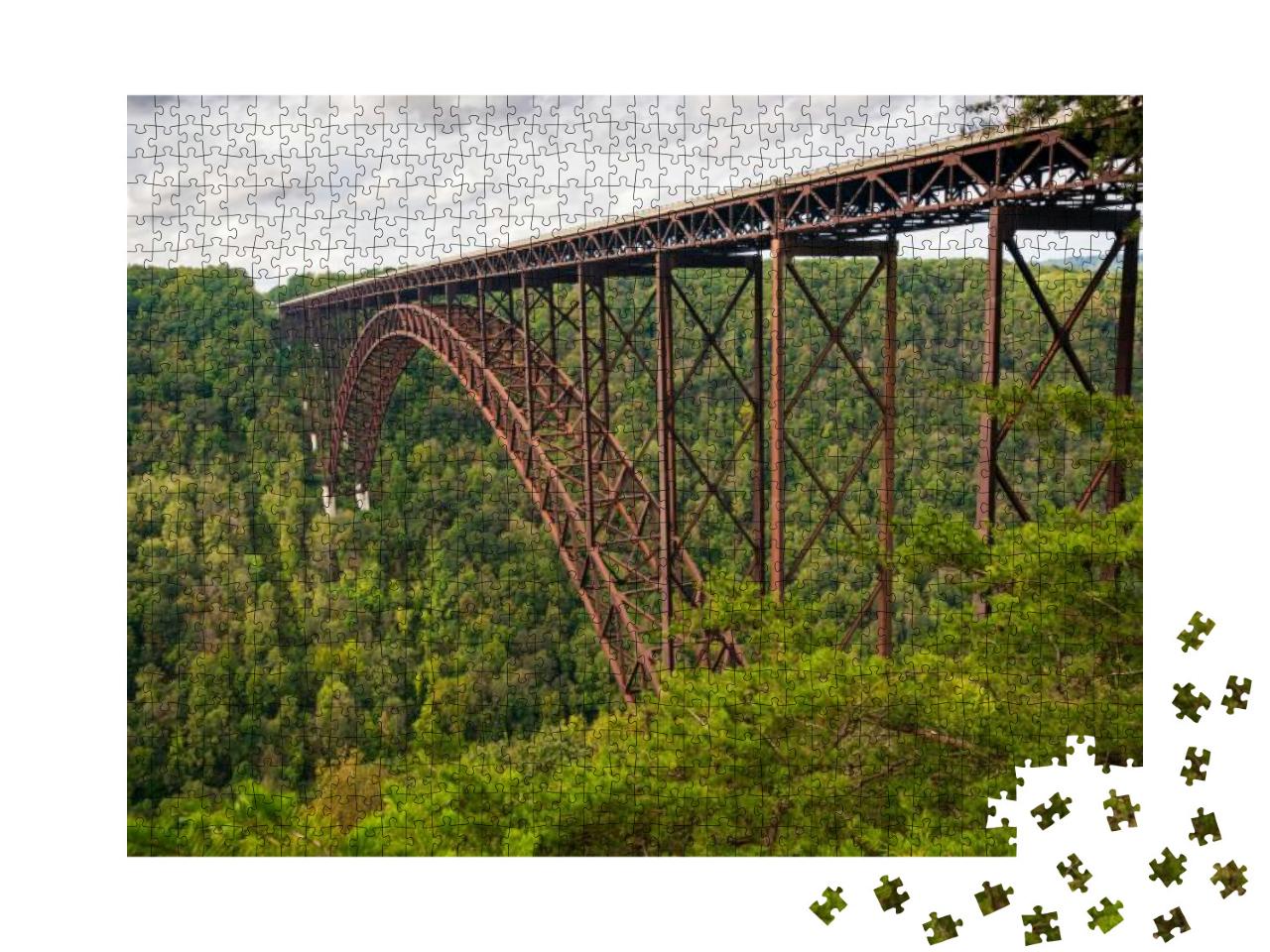 The Bridge At New River Gorge National Park & Preserve... Jigsaw Puzzle with 1000 pieces