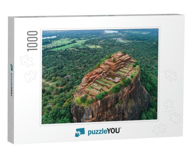 Sigiriya Lions Rock of Fortress in the Middle of the Fore... Jigsaw Puzzle with 1000 pieces