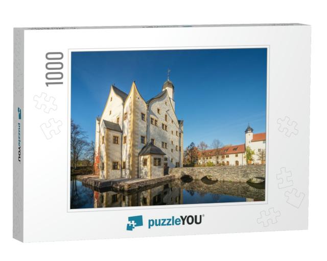 Water Castle Klaffenbach Near Chemnitz... Jigsaw Puzzle with 1000 pieces