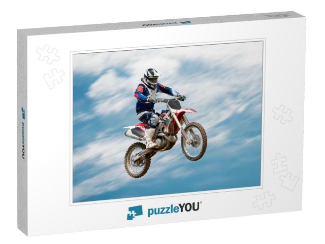 Biker Making Stunt & Jumps in the Air... Jigsaw Puzzle