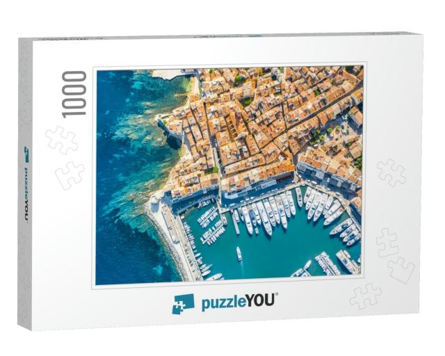 View of the City of Saint-Tropez, Provence, Cote Dazur, a... Jigsaw Puzzle with 1000 pieces
