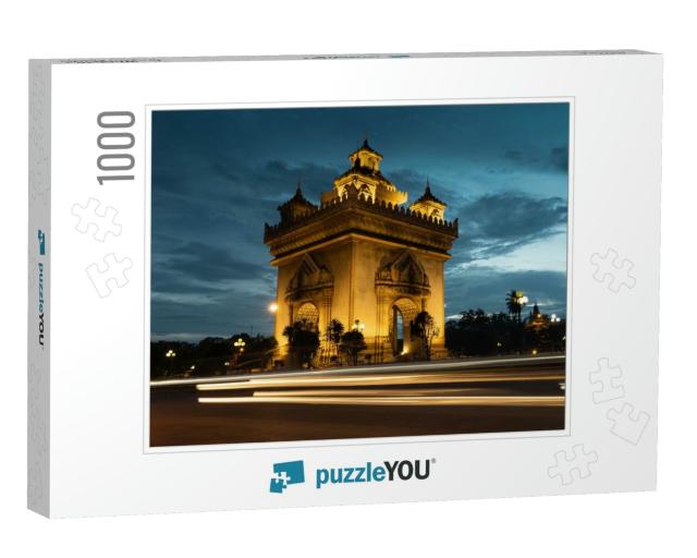 Patuxai Victory Monument Architectural Landmark of Vienti... Jigsaw Puzzle with 1000 pieces