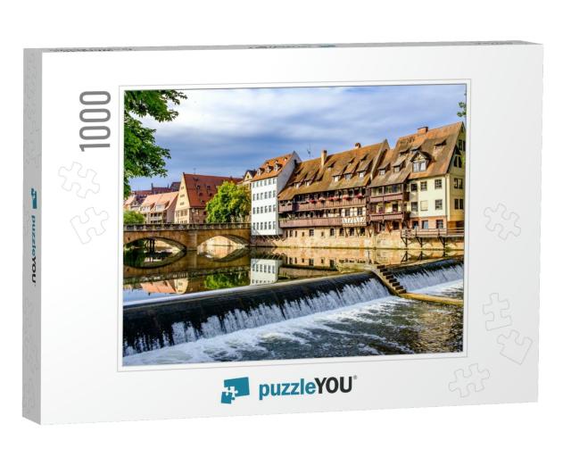 Historic Facade in the Old Town of Nuremberg - Germany... Jigsaw Puzzle with 1000 pieces