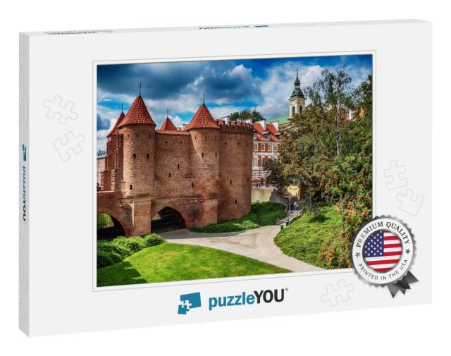 Warsaw, Poland the Warsaw Barbacan, Polish Barbakan Warsz... Jigsaw Puzzle