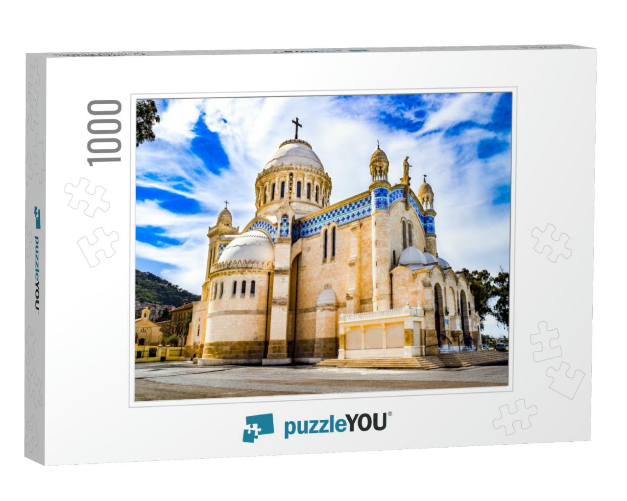 Famous Catholic Church [Notre Dame Dafrique] - Algiers, A... Jigsaw Puzzle with 1000 pieces