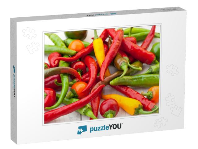 Hot Chili Peppers in the Basket... Jigsaw Puzzle