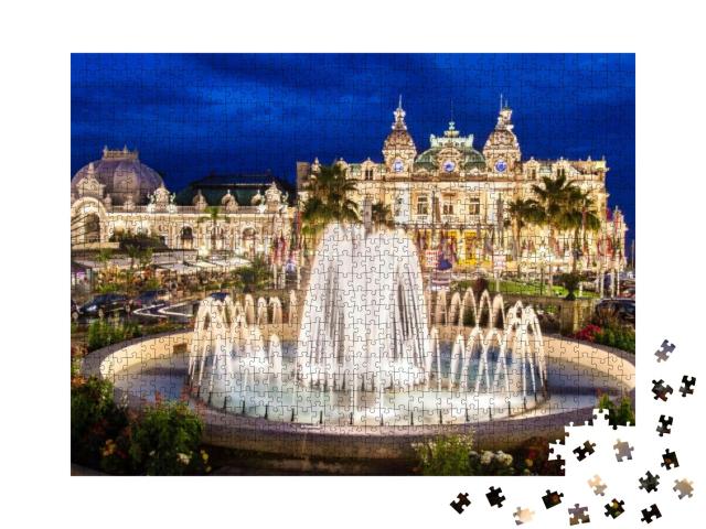 The Monte Carlo Casino, Gambling & Entertainment Complex... Jigsaw Puzzle with 1000 pieces