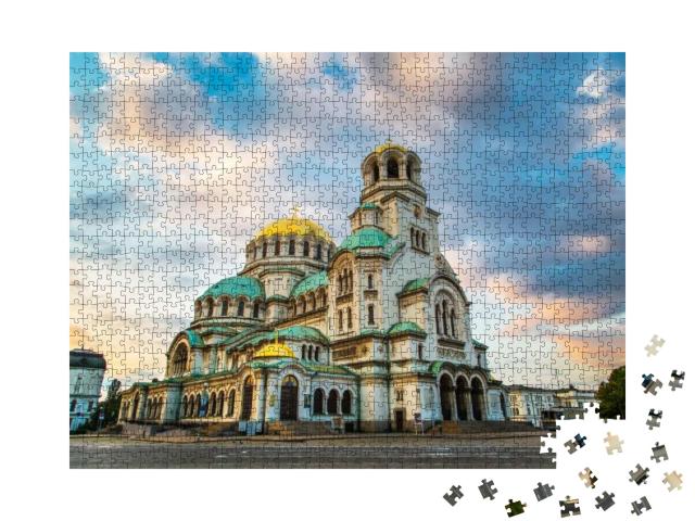 St. Alexander Nevsky Cathedral in the Center of Sofia, Ca... Jigsaw Puzzle with 1000 pieces