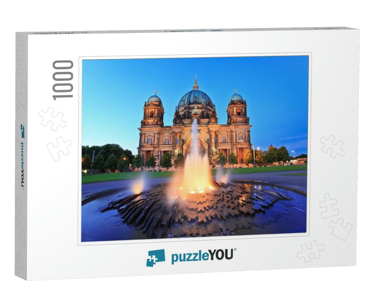 Berlin Cathedral or Berliner Dom At Night, Berlin, German... Jigsaw Puzzle with 1000 pieces
