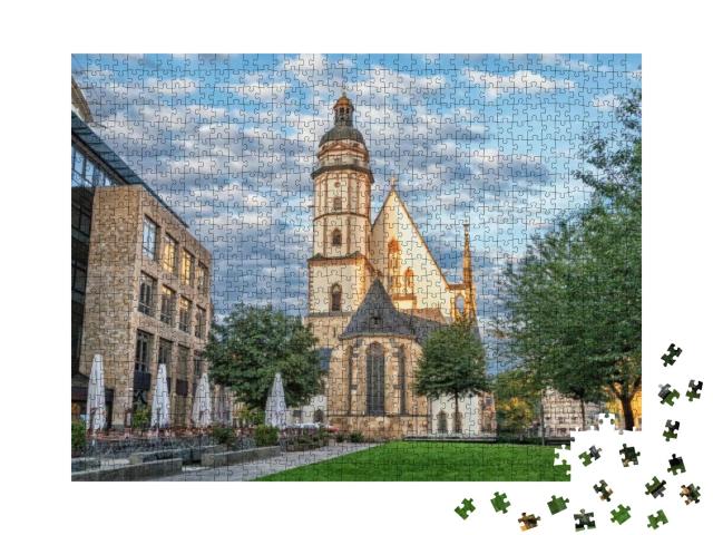 Saint Thomas Church in Leipzig, Saxony, Germany... Jigsaw Puzzle with 1000 pieces