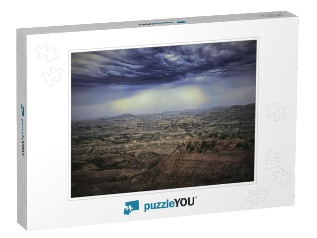 Theodore Roosevelt National Park Before the Thunderstorm... Jigsaw Puzzle