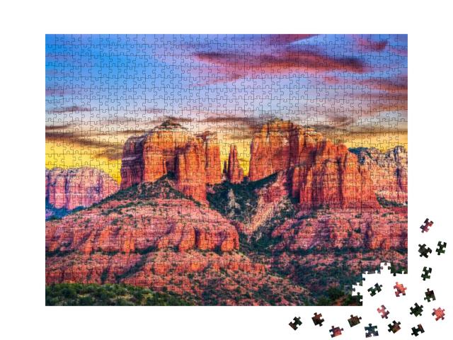 Sedona, Arizona, USA At Red Rock State Park... Jigsaw Puzzle with 1000 pieces
