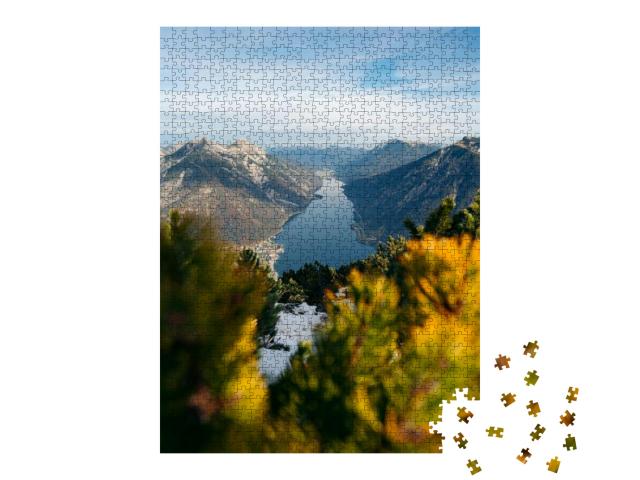 Beautiful Panoramic View of the Achensee from Barenkopf R... Jigsaw Puzzle with 1000 pieces