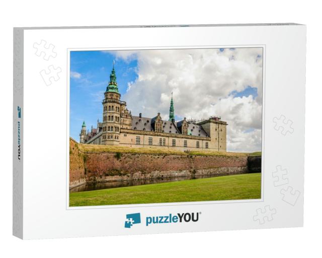 Panoramic View to the Bricks Wall Around Kronborg Castle... Jigsaw Puzzle