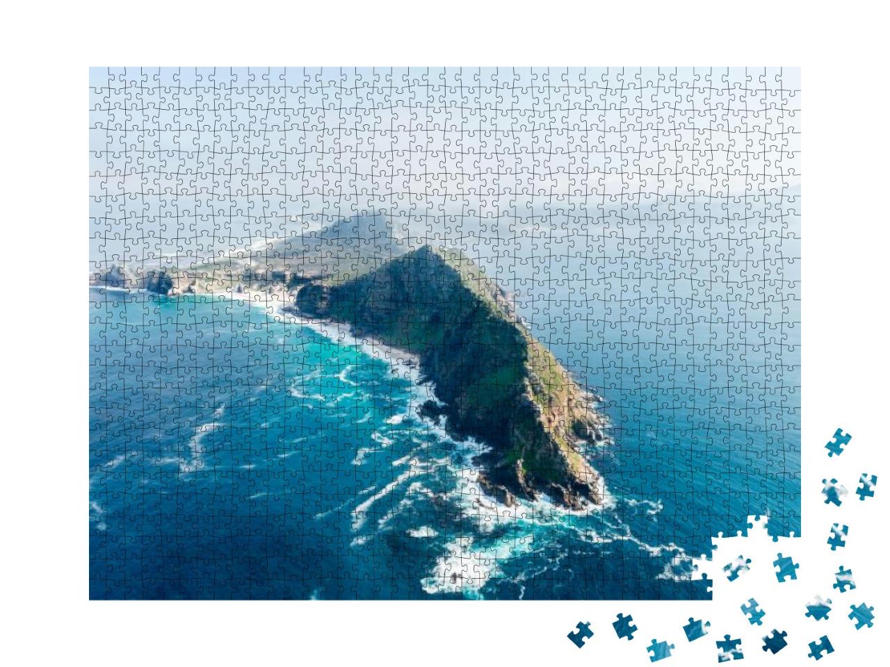 Cape Point & Cape of Good Hope South Africa Aerial View S... Jigsaw Puzzle with 1000 pieces