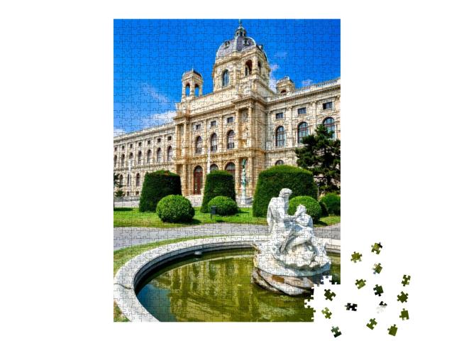 Vienna, Austria. Beautiful View of Famous Kunsthistorisch... Jigsaw Puzzle with 1000 pieces