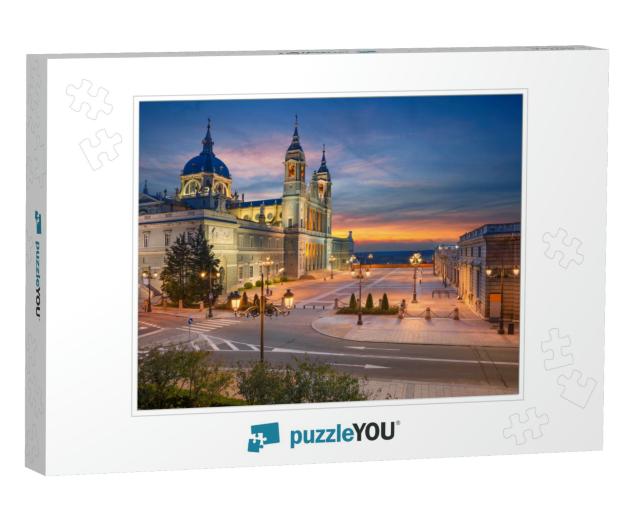 Madrid. Image of Madrid, Spain with Santa Maria La Real D... Jigsaw Puzzle
