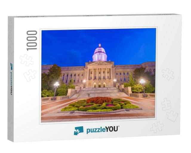 Frankfort, Kentucky, USA with the Kentucky State Capitol A... Jigsaw Puzzle with 1000 pieces