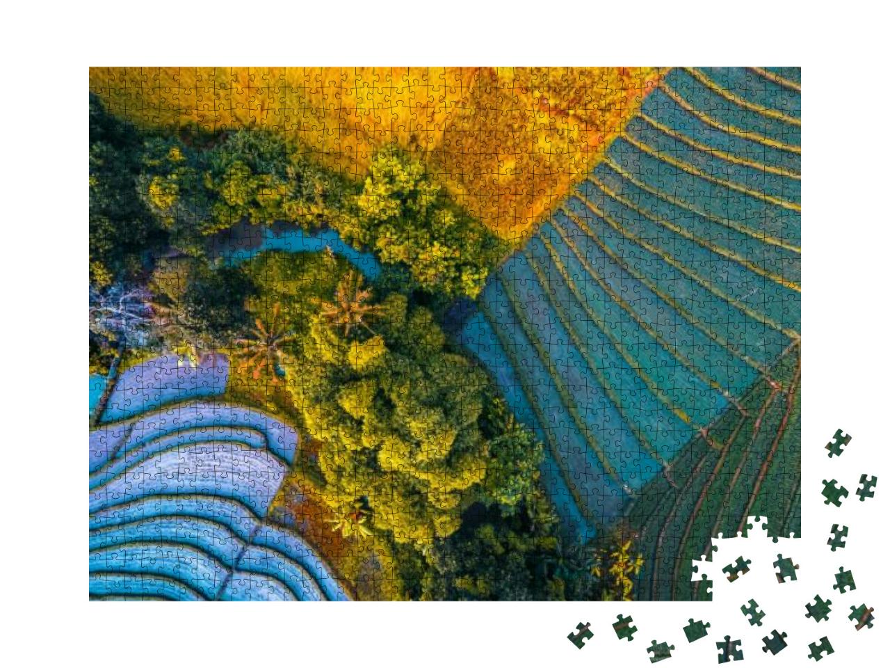 Rice Fields of Bali Island, Indonesia... Jigsaw Puzzle with 1000 pieces