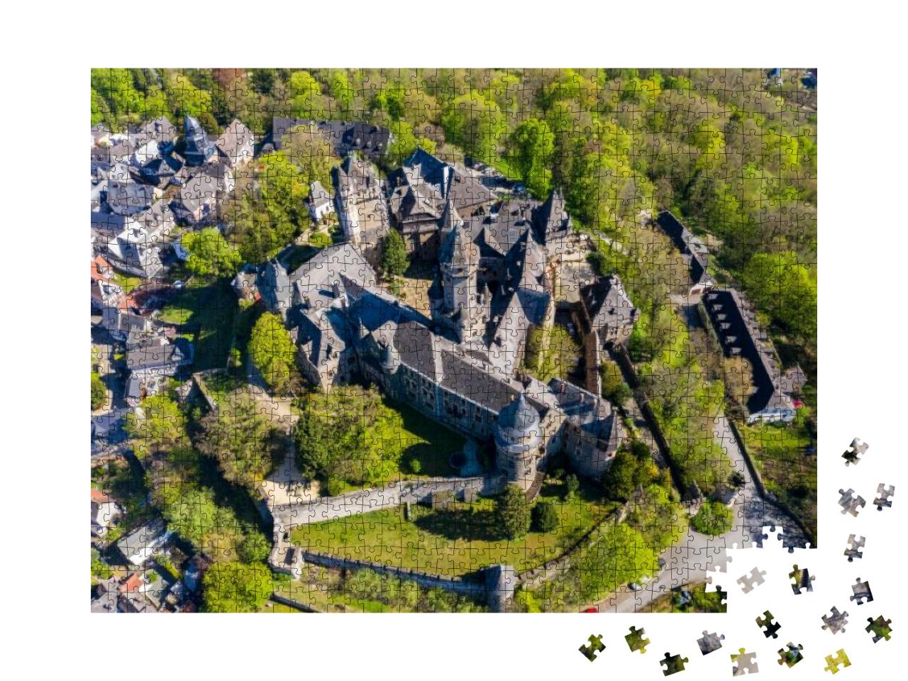 Aerial View, Braunfels Castle, with Hubertus Tower, New H... Jigsaw Puzzle with 1000 pieces