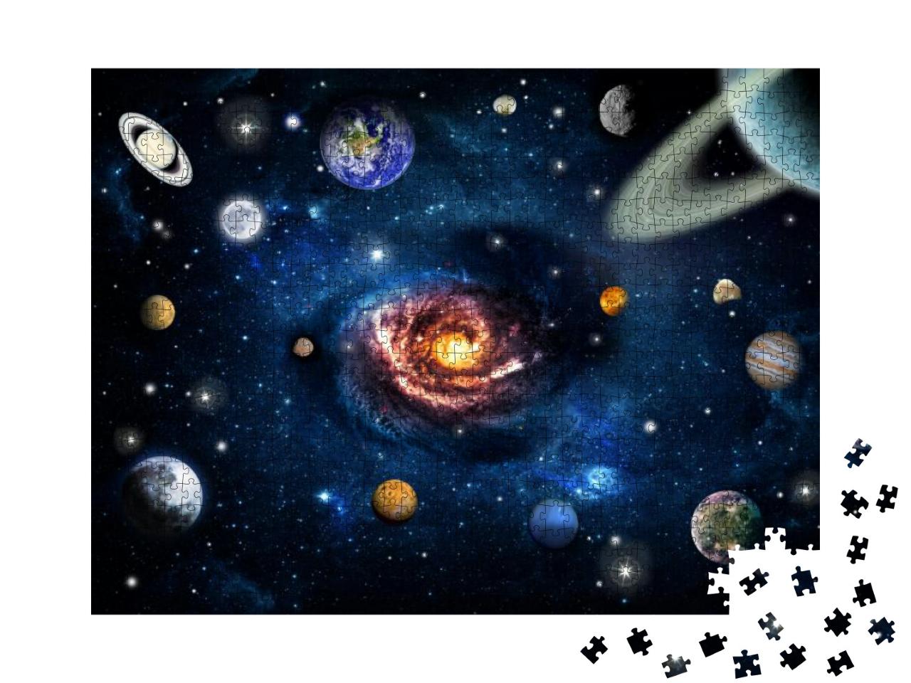 Space, Solar System & Planets Elements of This Image Furn... Jigsaw Puzzle with 1000 pieces