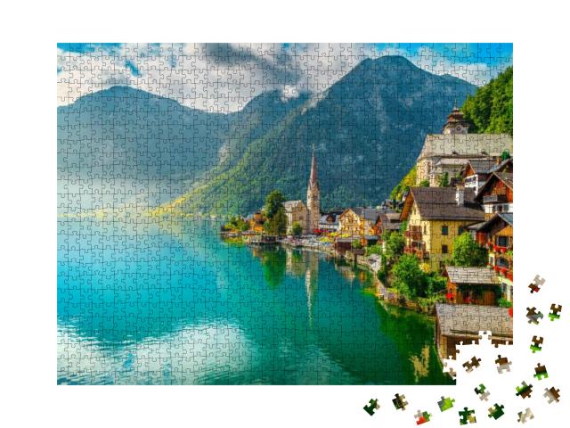 Picturesque Alpine Village Touristic Location. the Best W... Jigsaw Puzzle with 1000 pieces