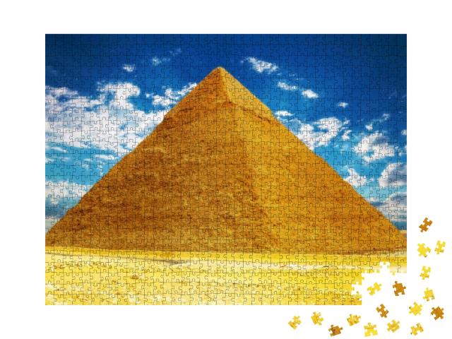Great Pyramid, Located At Giza Egypt... Jigsaw Puzzle with 1000 pieces